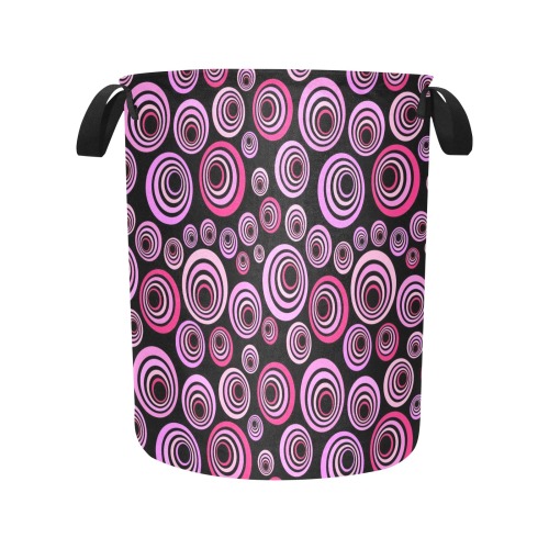 Retro Psychedelic Pretty Pink Pattern Laundry Bag (Large)