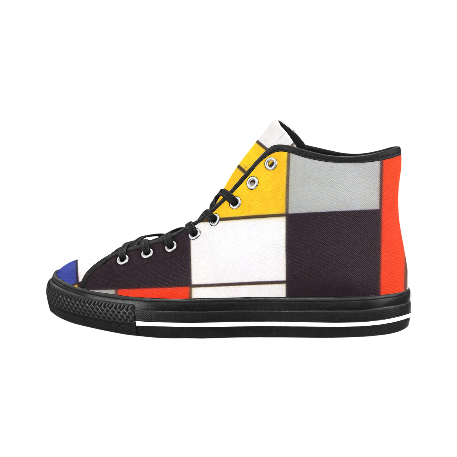 Composition A by Piet Mondrian Vancouver H Men's Canvas Shoes (1013-1)