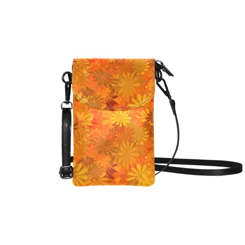 Orange Daisies Small Cell Phone Purse (Model 1711)