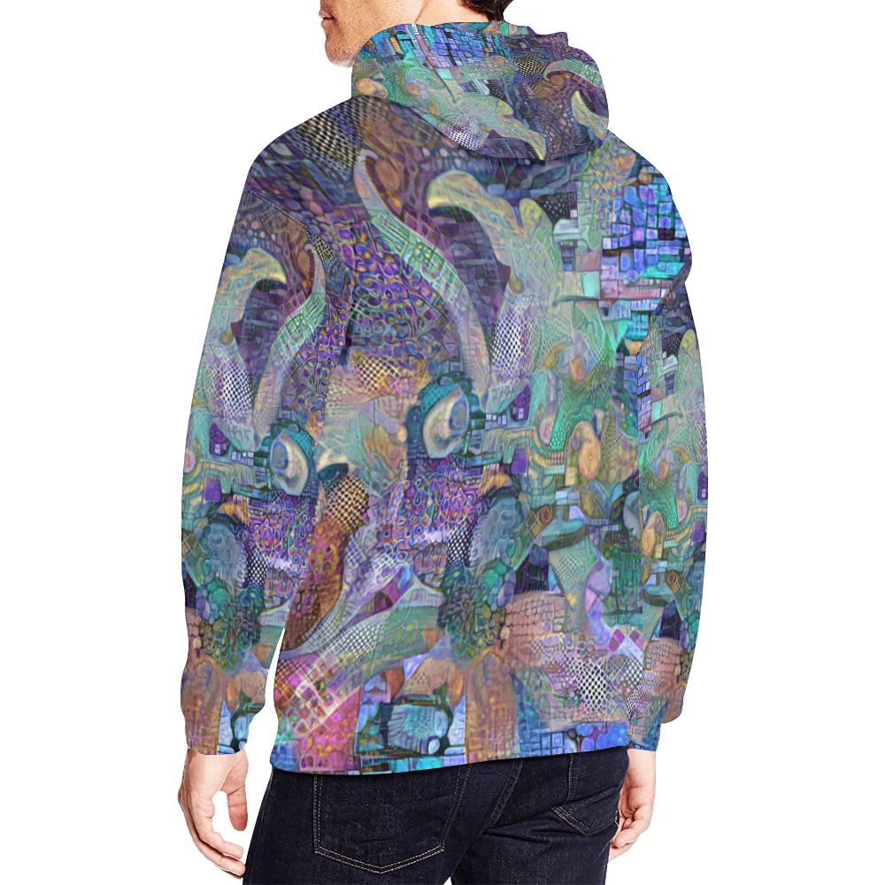 dpne love 2b2 All Over Print Hoodie for Men (USA Size) (Model H13)