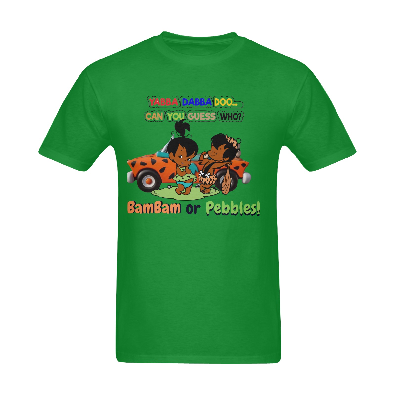 green team pebbles Men's Slim Fit T-shirt (Model T13)