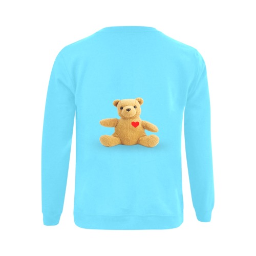 TEDDY HEART b Gildan Crewneck Sweatshirt(NEW) (Model H01)
