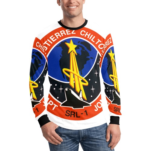 STS-59 PATCH Men's All Over Print Long Sleeve T-shirt (Model T51)