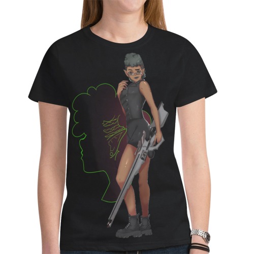 ROCADivaShirt New All Over Print T-shirt for Women (Model T45)