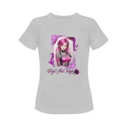 TATTOO BABES PINK LADIES - #1 GRY Women's T-Shirt in USA Size (Front Printing Only)