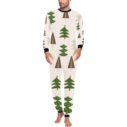 Christmas Trees Men's All Over Print Pajama Set
