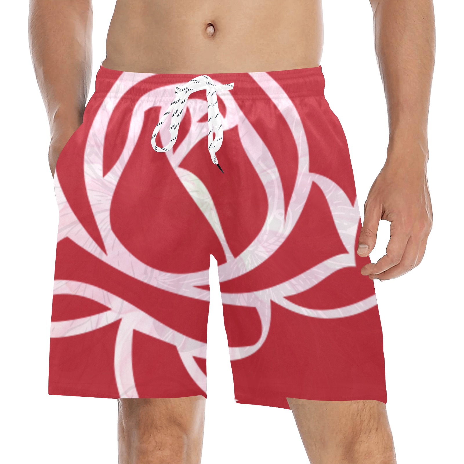 Beach shorts for men Men's Mid-Length Beach Shorts (Model L51)