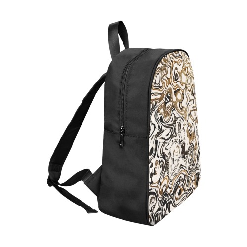 Marble Bronze Fabric School Backpack (Model 1682) (Large)