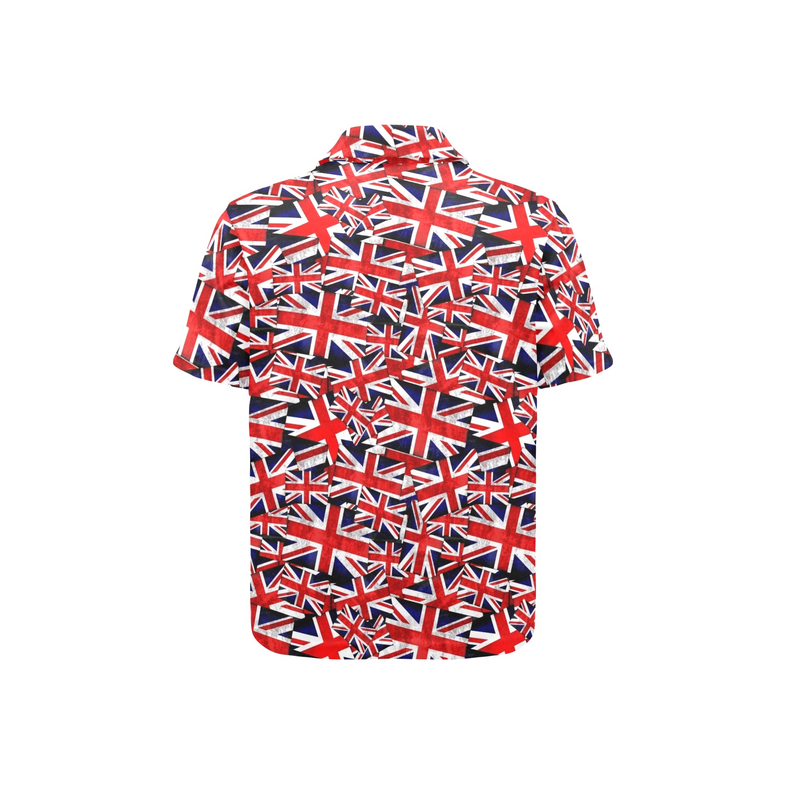 Union Jack British Flag Big Girls' All Over Print Polo Shirt (Model T55)