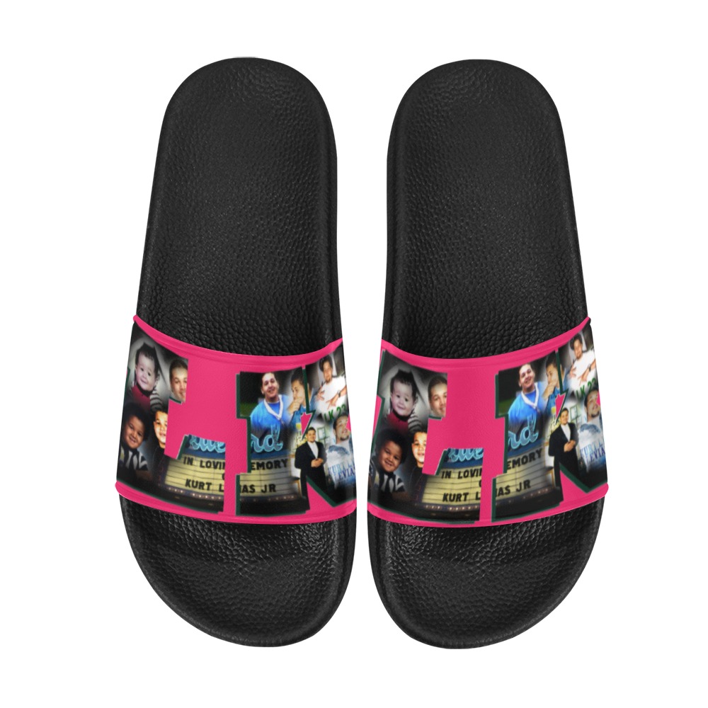 LK Pink Women's Slide Sandals (Model 057)