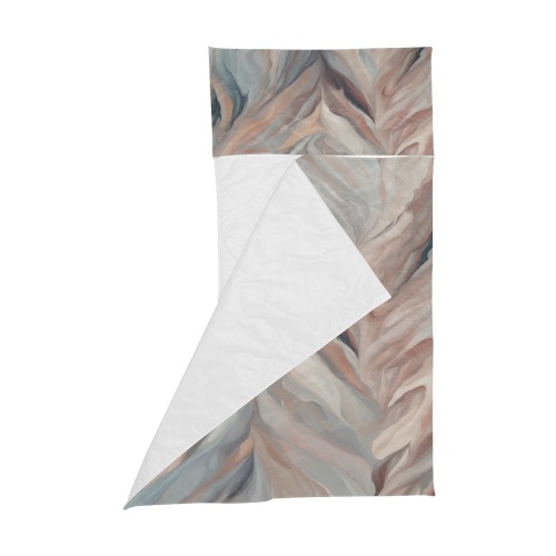 Stunning abstract brush strokes of beige colors Kids' Sleeping Bag