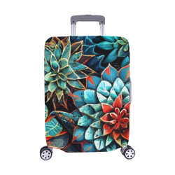 flowers botanic art (8) luggage cover Luggage Cover/Medium 22"-25"