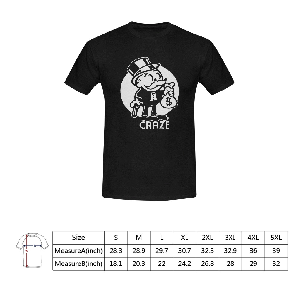 Critical Craze Hustlin Men's T-Shirt in USA Size (Front Printing Only)