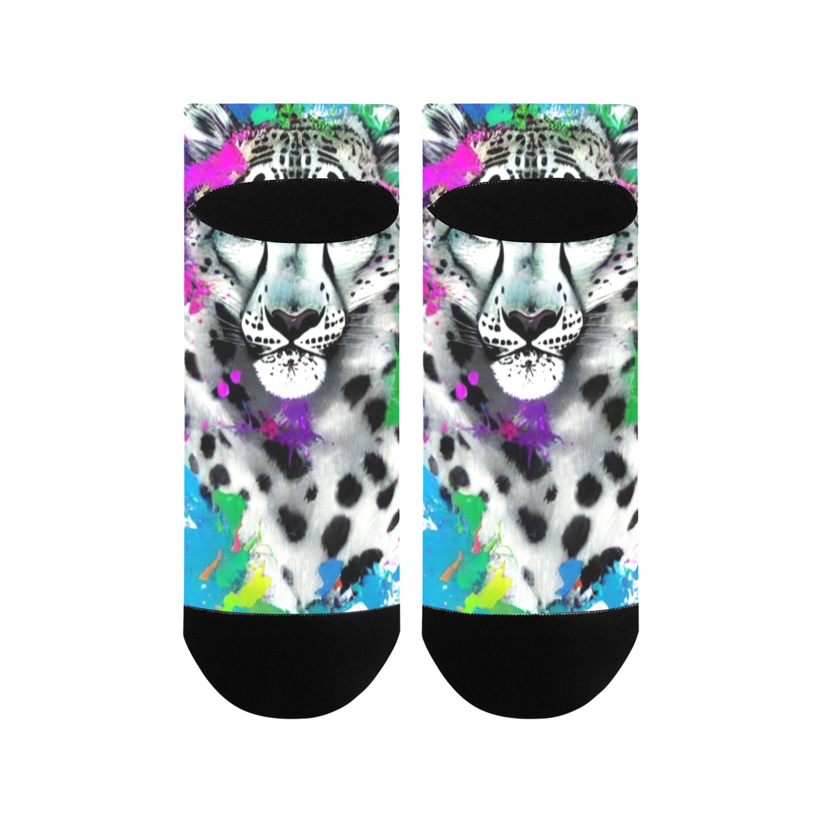 snow leopard 1b Women's Ankle Socks