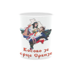 Kosovo is heart Serbia / Kosovo je srbija 9 Custom White Mug (11OZ)