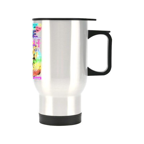 JNV REPSPACE COLORFUL Metal Coffee cup  (8) Travel Mug (14oz)