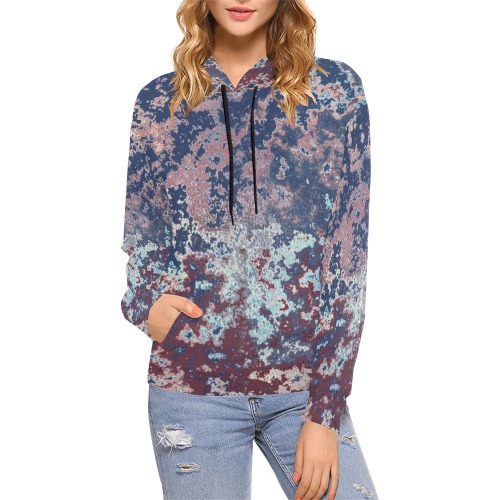 Hoodie #12 All Over Print Hoodie for Women (USA Size) (Model H13)