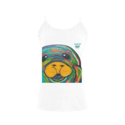 Manatee Landing Retreat Lady Tank Women's Spaghetti Top (USA Size) (Model T34)