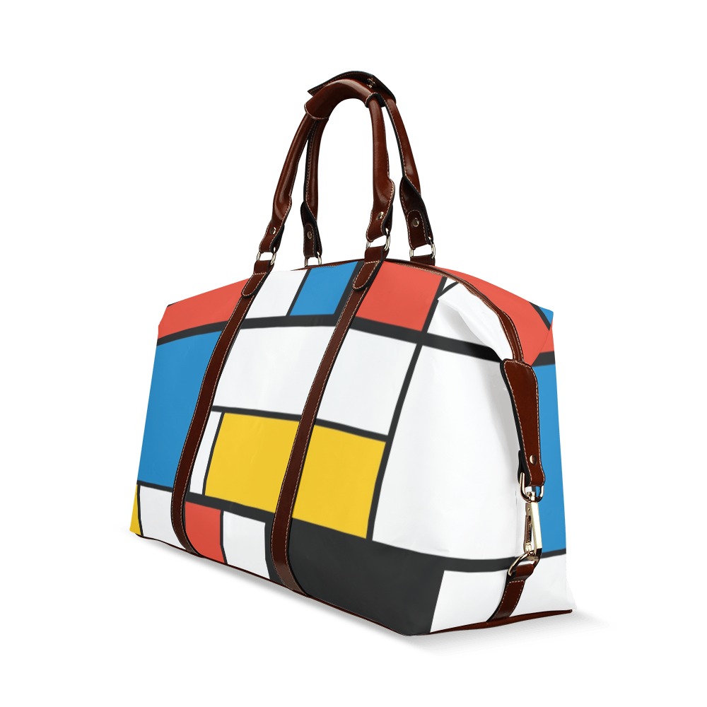 Mondrian De Stijl Modern Classic Travel Bag (Model 1643) Remake