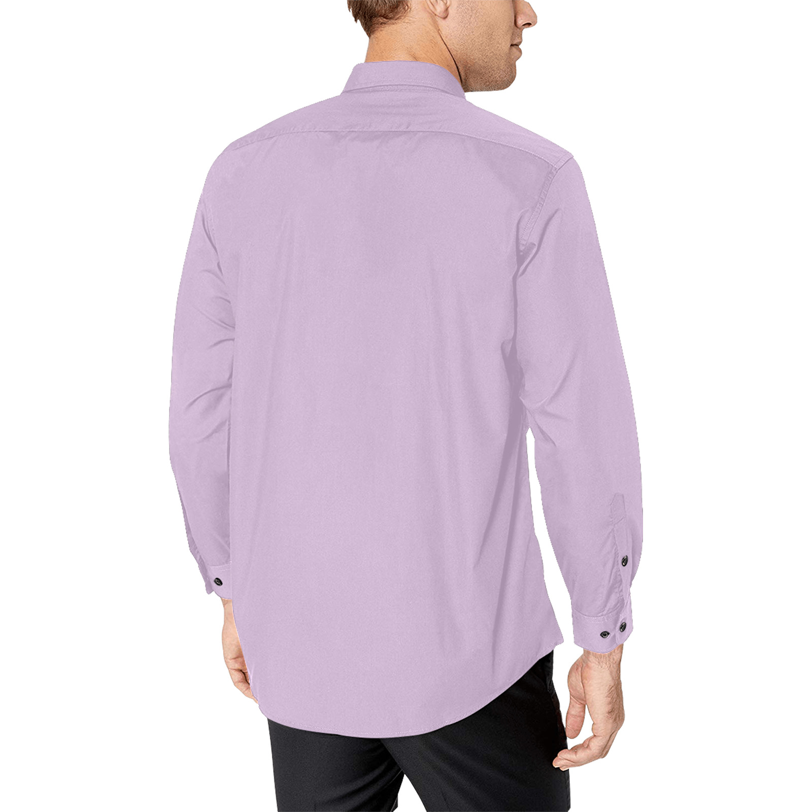 PURPLE Men's All Over Print Casual Dress Shirt (Model T61)
