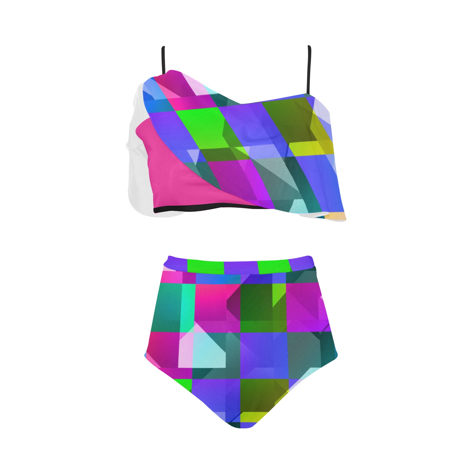 shardsofme High Waisted Ruffle Bikini Set (Model S13)