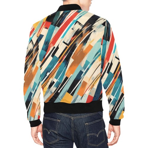 Classy abstract art of shapeless forms and colors All Over Print Bomber Jacket for Men (Model H19)