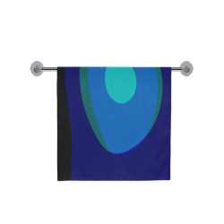 Dimensional Blue Abstract 915 Bath Towel 30"x56"