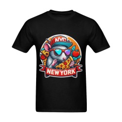 NYC RAT EATING NEW YORK PIZZA 2 Men's Slim Fit T-shirt (Model T13)