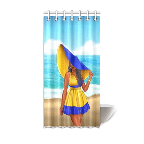 beach baddie Shower Curtain 36"x72"