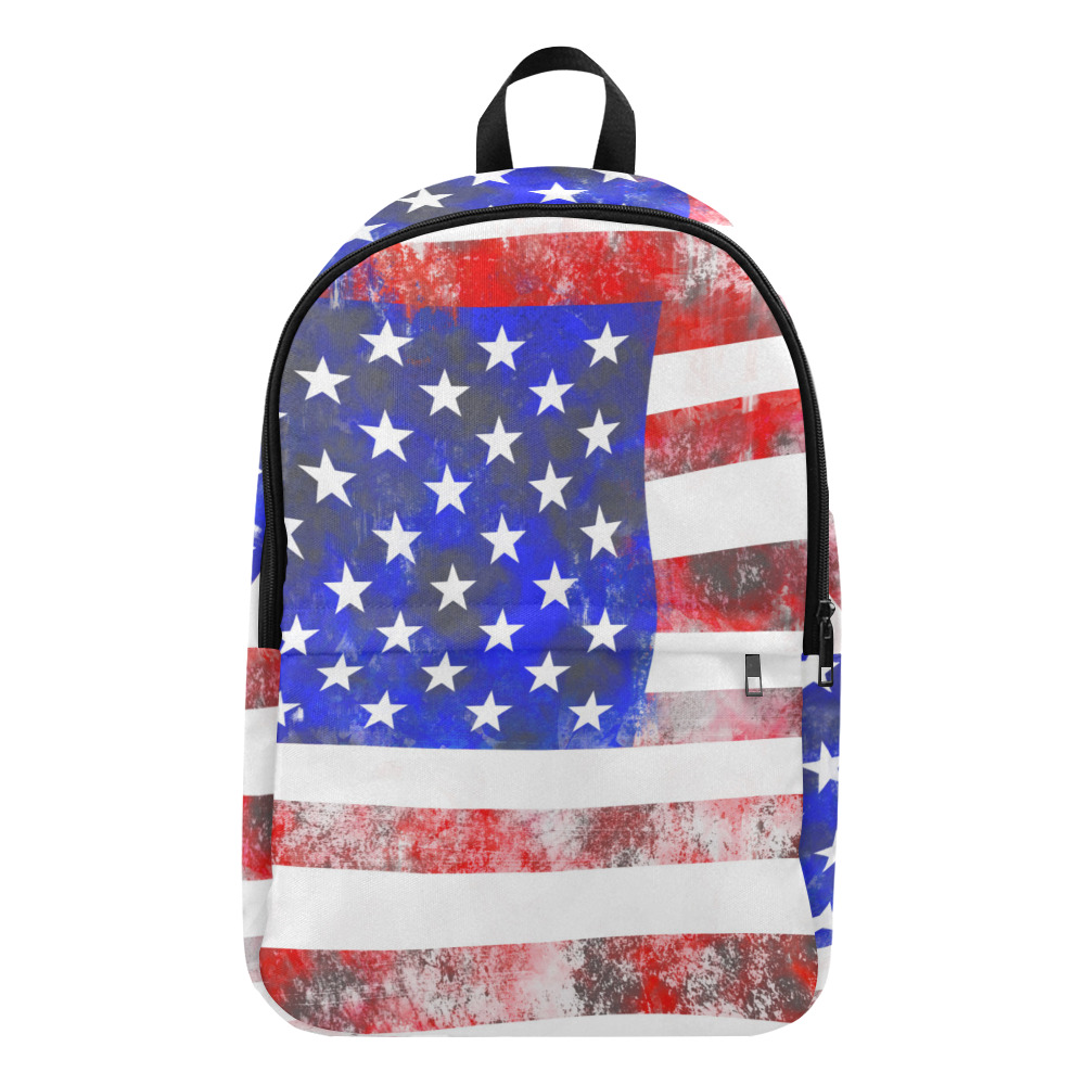 Extreme Grunge American Flag of the USA Fabric Backpack for Adult (Model 1659)