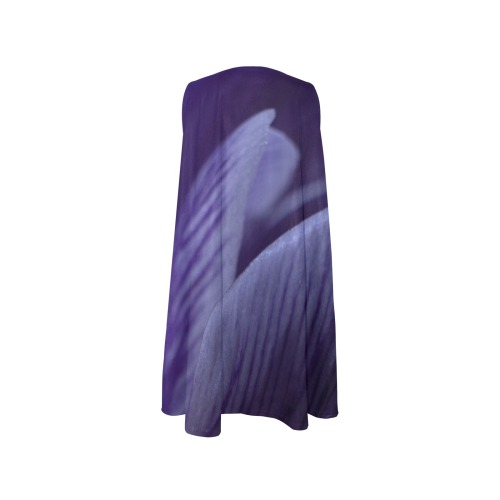Petals of Crocus Sleeveless A-Line Pocket Dress (Model D57)