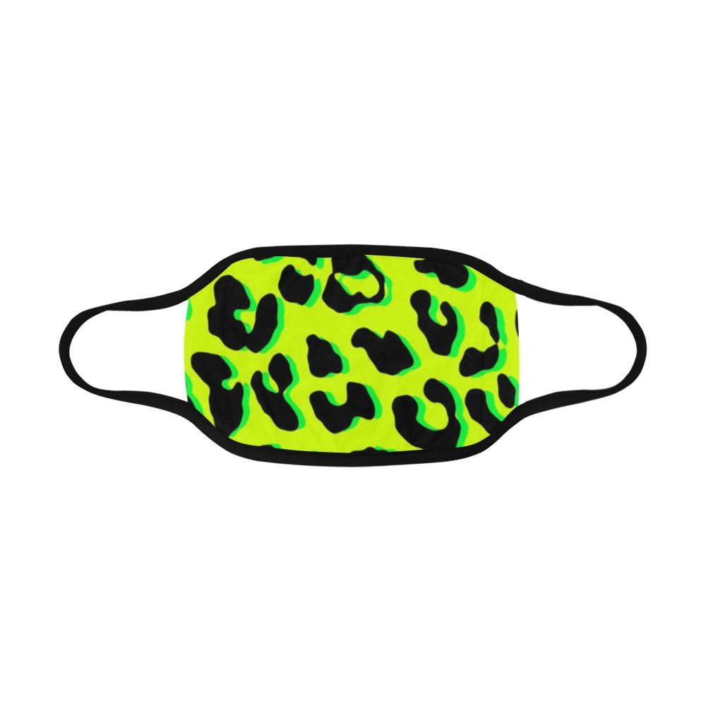 Leopard Print Yellow Mouth Mask