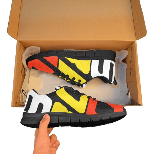 BXB SNEEKS TRI COLOR Men's Breathable Running Shoes (Model 055)