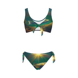 Celestial Swim Bow Tie Front Bikini Swimsuit (Model S38)