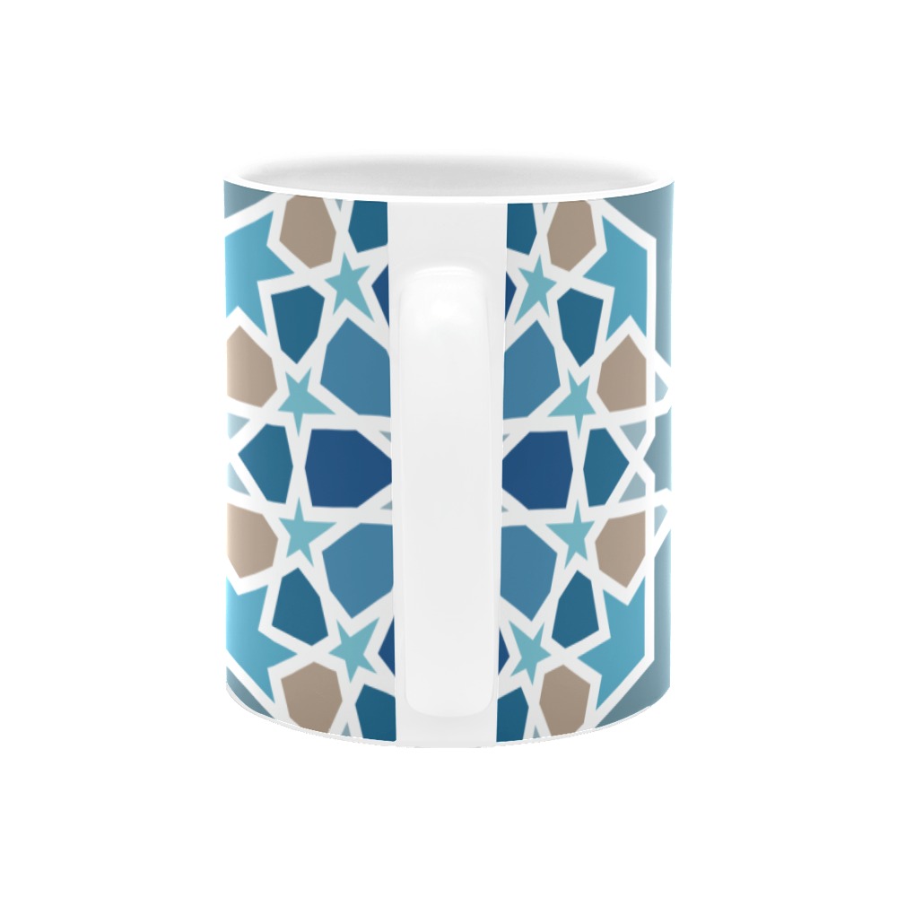 Arabic Geometric Design Pattern White Mug(11OZ)