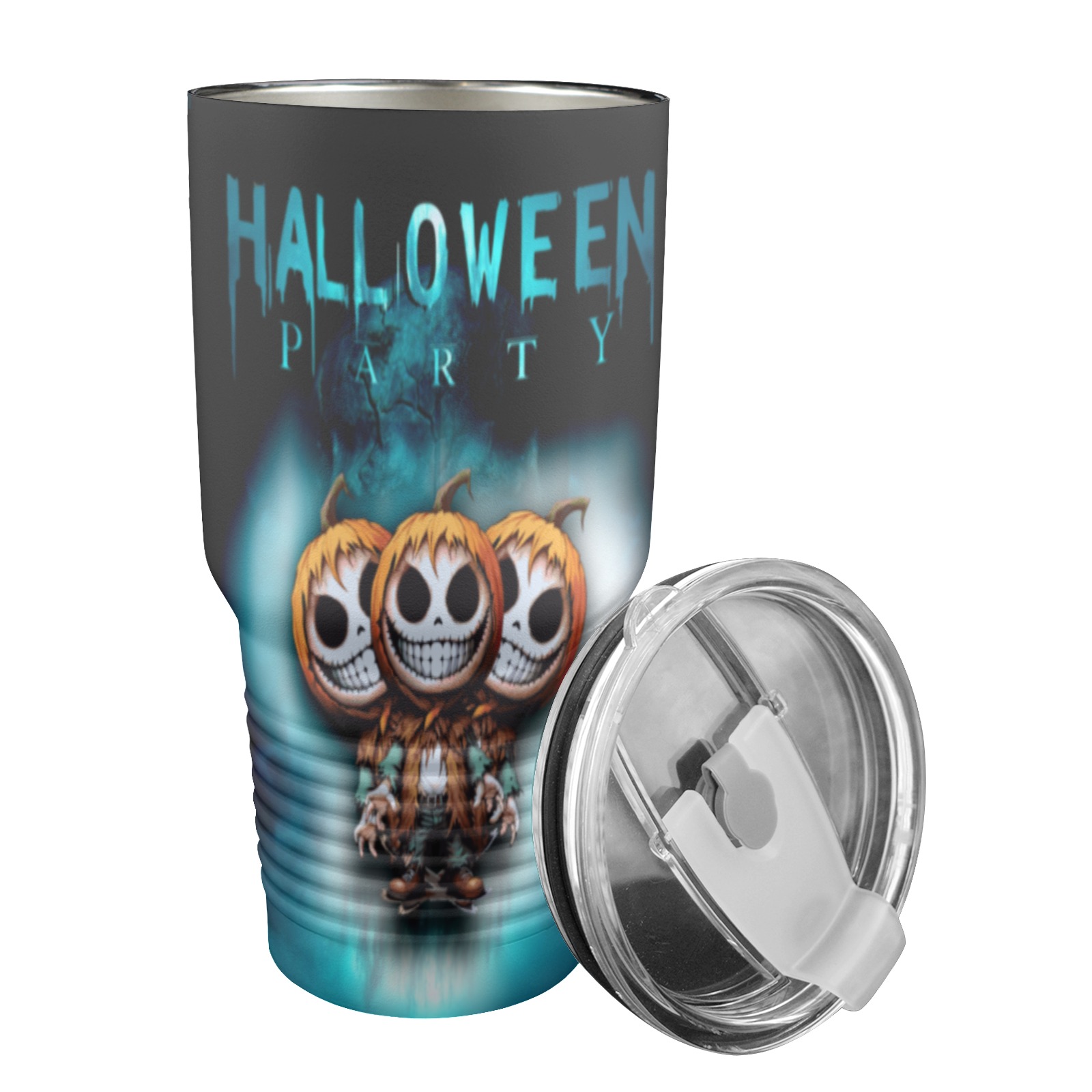 Happy Hello Ween 30oz Insulated Stainless Steel Mobile Tumbler