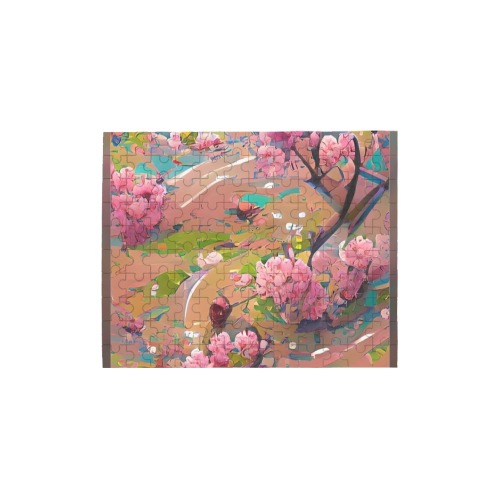 Spring_TradingCard 120-Piece Wooden Photo Puzzles