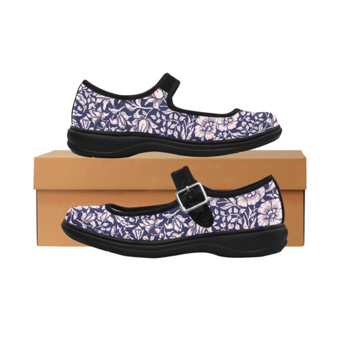 Shoes Mila Satin Women's Mary Jane Shoes (Model 4808)