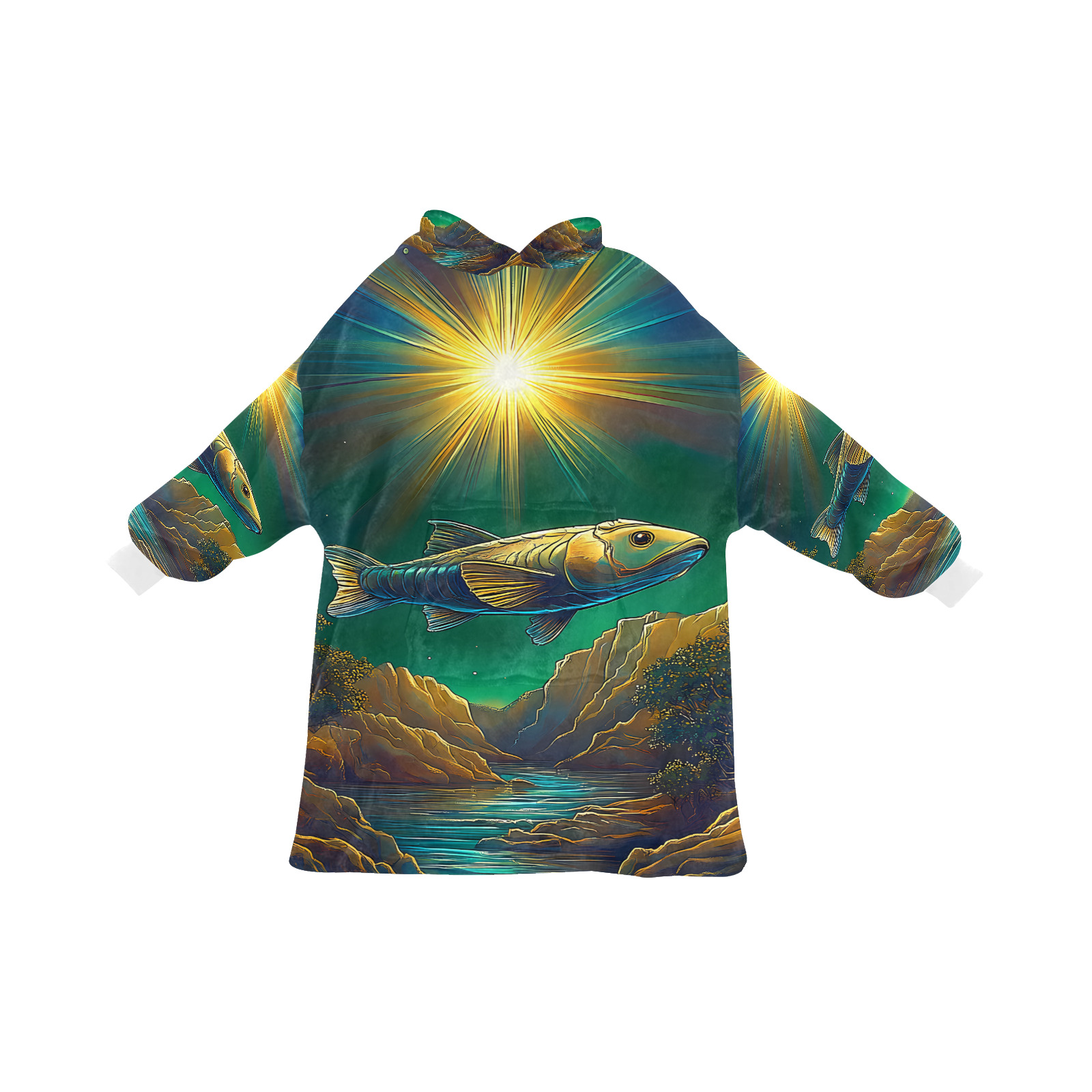 Celestial Swim Blanket Hoodie for Women