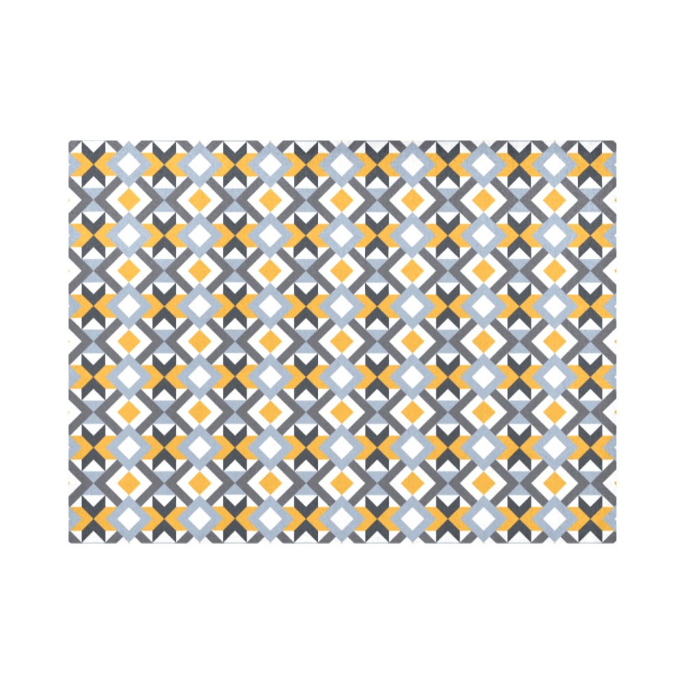 Retro Angles Abstract Geometric Pattern Placemat 14’’ x 19’’