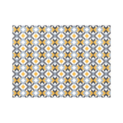 Retro Angles Abstract Geometric Pattern Placemat 14’’ x 19’’