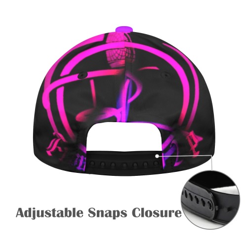 WDE Snapback Purple All Over Print Snapback Hat