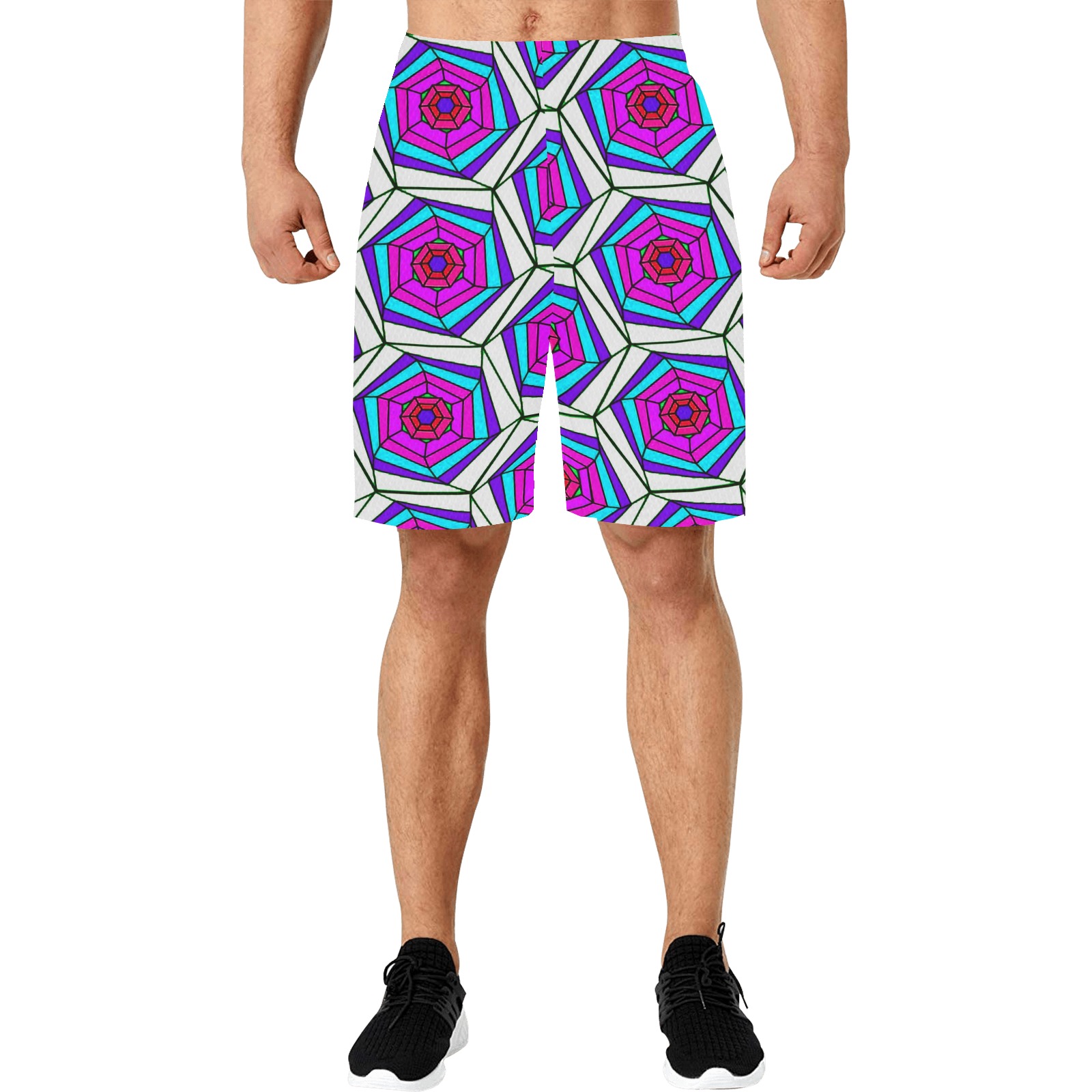 hex 1 PB All Over Print Basketball Shorts