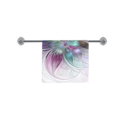 Colorful Abstract Flower Modern Floral Fractal Art Custom Towel 16"x28"