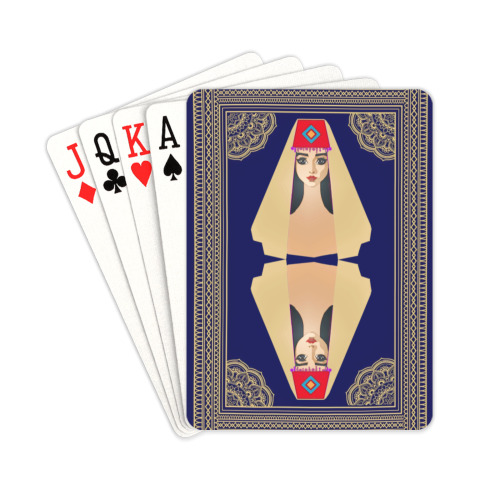 Armenian Girl Playing Card Playing Cards 2.5"x3.5"