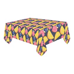 Fruit mix pattern Cotton Linen Tablecloth 60" x 90"