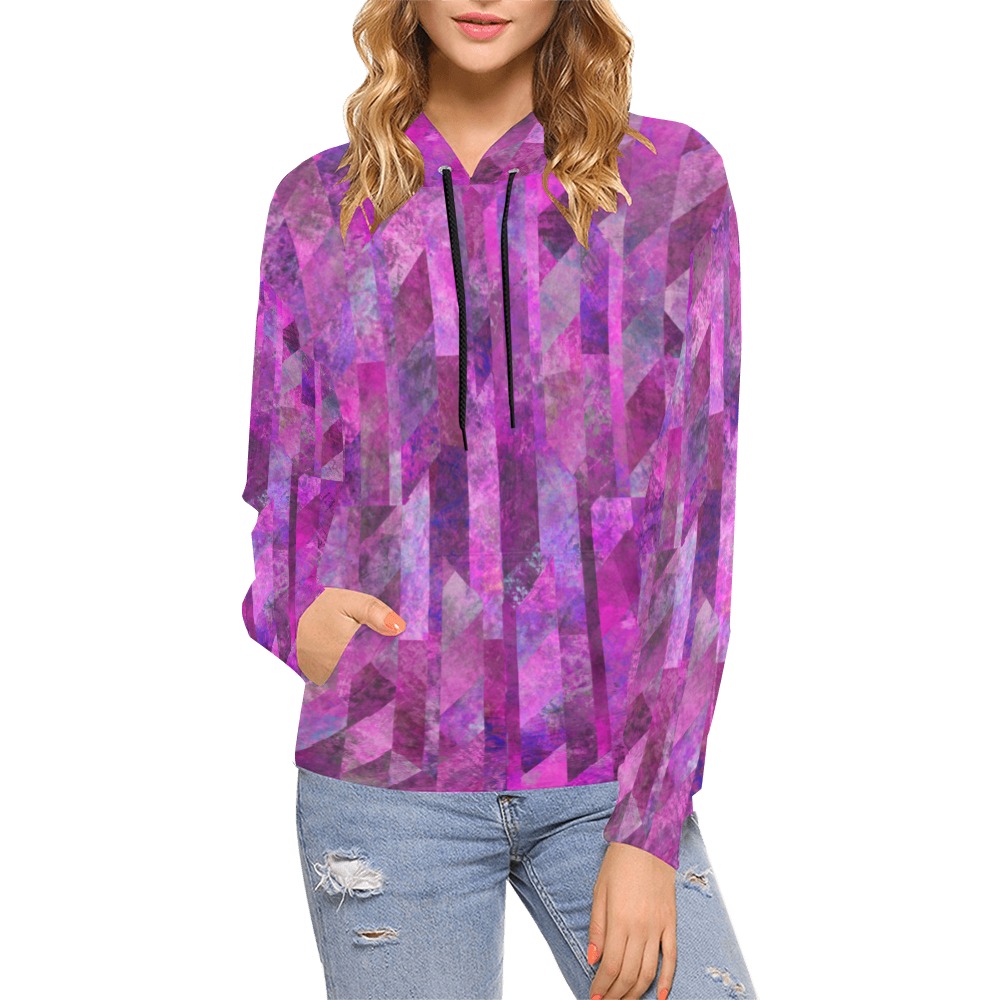 usdivided All Over Print Hoodie for Women (USA Size) (Model H13)