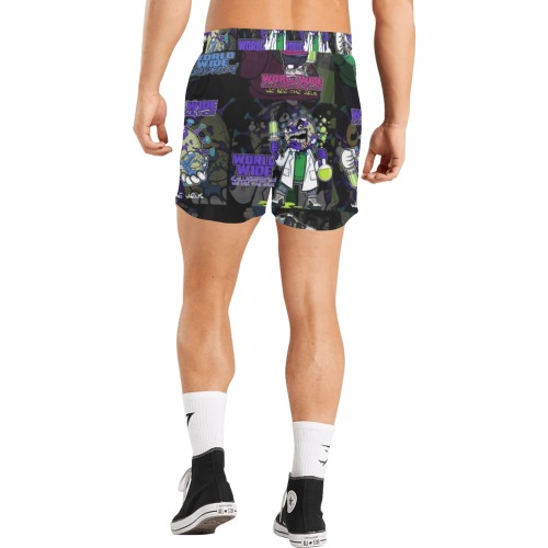 wwcfam Men's Mid-Length Casual Shorts (Model L50)