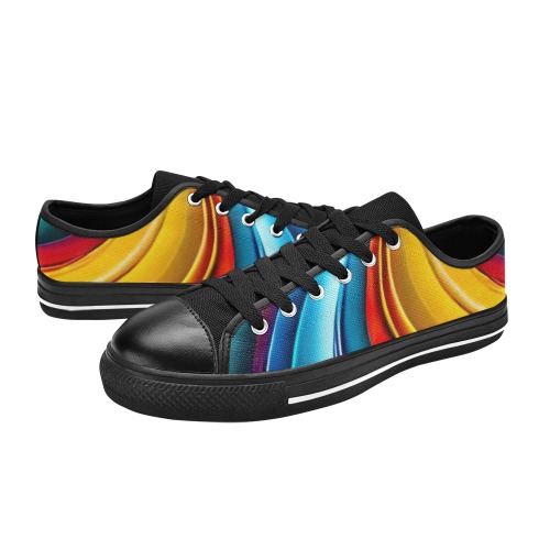 Rainbow Dreamscape Women's Classic Canvas Shoes (Model 018)