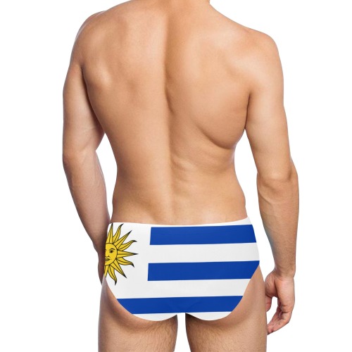 Flag_of_Uruguay.svg Men's Swimming Briefs (Model L59)